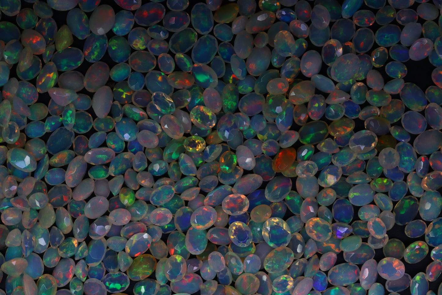 Certified White Ethiopian opal stone | Faceted oval cut gemstone for ring- Loose opal for making Jewellery for her