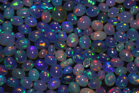 White Ethiopian opal cabochon stone | Untreated gemstone for making Jewellery | Oval cut loose opal .