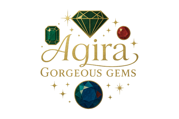 Please create an logo for "Aqira Gorgeous Gems" shop.